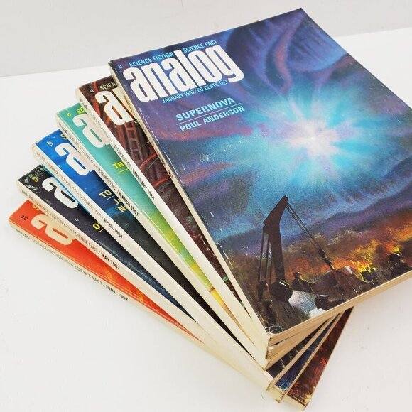 Analog Science Fiction Fact Magazines 1967, 6 Issues Jan-June Poul Anderson More - Picture 7 of 11